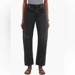 Madewell darted barrel leg Jeans